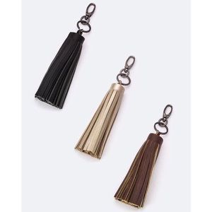 Boutique Tassels to Charm leather key Fob